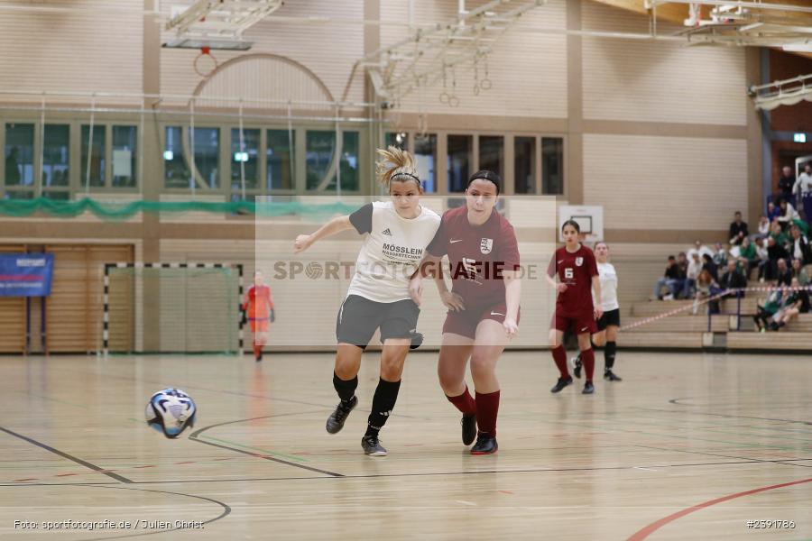 Spessarttorhalle, Lohr am Main, 14.01.2024, sport, action, BFV, Fussball, Januar 2024, Bayerische Hallenmeisterschaft der Frauen - Bild-ID: 2391786 Spessarttorhalle, Lohr am Main, 14.01.2024, sport, action, BFV, Fussball, Januar 2024, Bayerische Hallenmeisterschaft der Frauen - Bild-ID: 2391786
