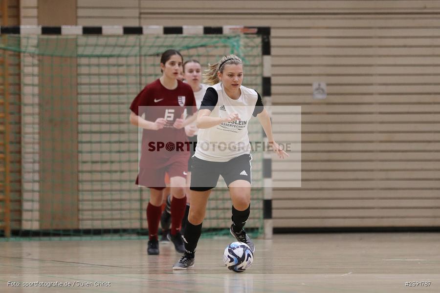 Spessarttorhalle, Lohr am Main, 14.01.2024, sport, action, BFV, Fussball, Januar 2024, Bayerische Hallenmeisterschaft der Frauen - Bild-ID: 2391787 Spessarttorhalle, Lohr am Main, 14.01.2024, sport, action, BFV, Fussball, Januar 2024, Bayerische Hallenmeisterschaft der Frauen - Bild-ID: 2391787