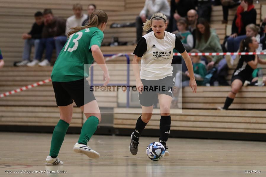 Spessarttorhalle, Lohr am Main, 14.01.2024, sport, action, BFV, Fussball, Januar 2024, Bayerische Hallenmeisterschaft der Frauen - Bild-ID: 2391950 Spessarttorhalle, Lohr am Main, 14.01.2024, sport, action, BFV, Fussball, Januar 2024, Bayerische Hallenmeisterschaft der Frauen - Bild-ID: 2391950