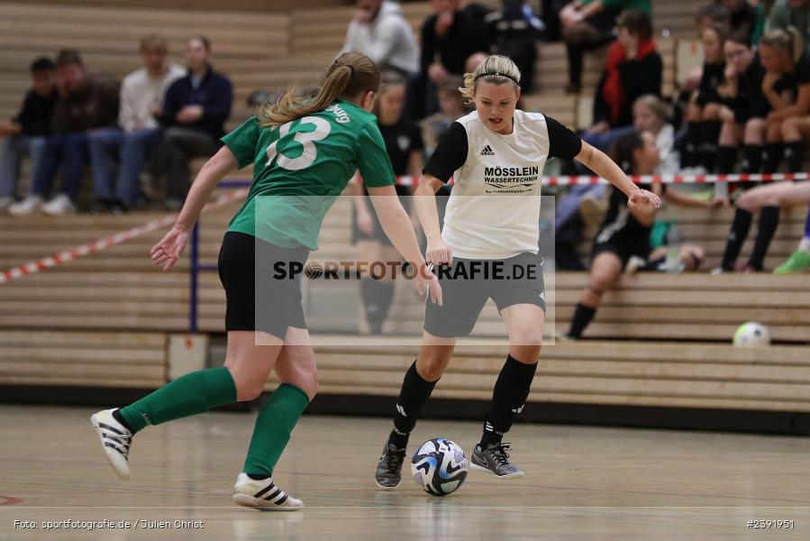 Spessarttorhalle, Lohr am Main, 14.01.2024, sport, action, BFV, Fussball, Januar 2024, Bayerische Hallenmeisterschaft der Frauen - Bild-ID: 2391951 Spessarttorhalle, Lohr am Main, 14.01.2024, sport, action, BFV, Fussball, Januar 2024, Bayerische Hallenmeisterschaft der Frauen - Bild-ID: 2391951