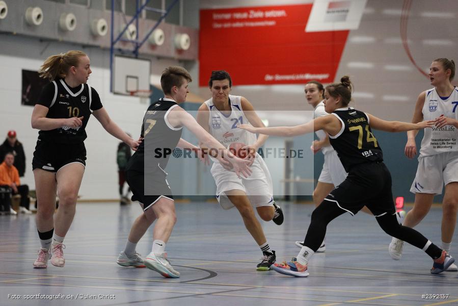 Hans-Wilhelm-Renkhoff-Halle, Marktheidenfeld, 20.01.2024, sport, action, RLS, Januar 2024, Basketball, USV, TVM, USV Vimodrom Baskets Jena, TV Marktheidenfeld - Bild-ID: 2392137
