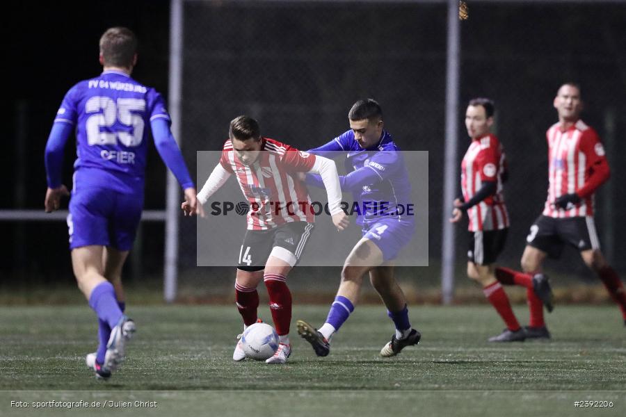 Sepp-Endres-Sportanlage, Würzburg, 22.01.2024, sport, action, BFV, Fussball, Januar 2024, Landesfreundschaftsspiele, bfv-Landesliga Odenwald, Bayernliga Nord, FC Grünsfeld, Würzburger FV 04 - Bild-ID: 2392206