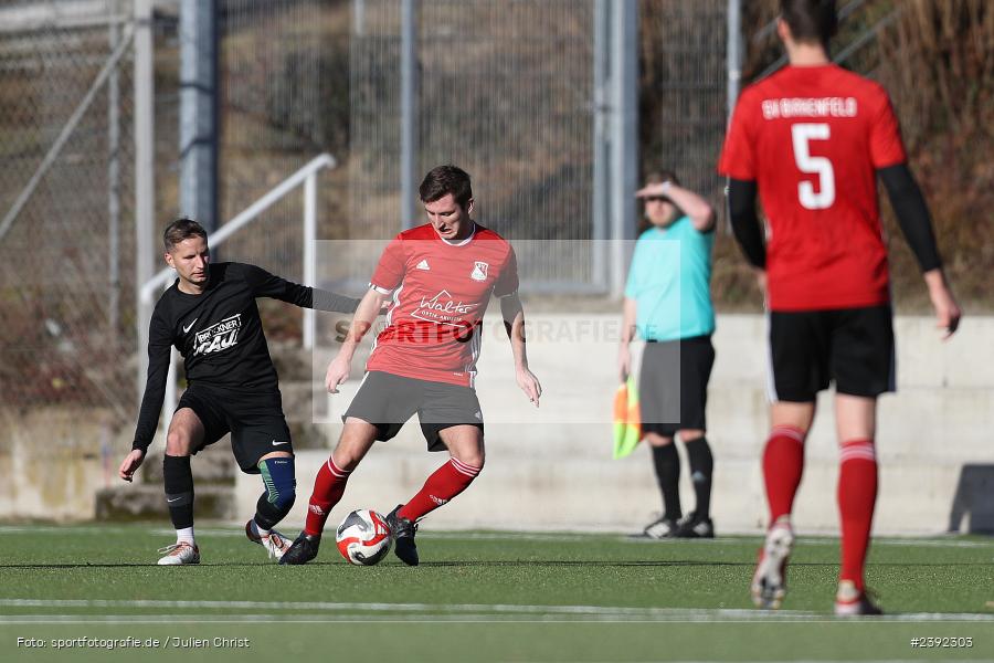 Kunstrasenspielfeld, Thüngersheim, 27.01.2024, sport, action, BFV, Fussball, Januar 2024, Landesfreundschaftsspiele, Kreisliga Würzburg, Bezirksliga Unterfranken West, FVGS, SVB, FV Gemünden/Seifriedsburg, SV Birkenfeld - Bild-ID: 2392303