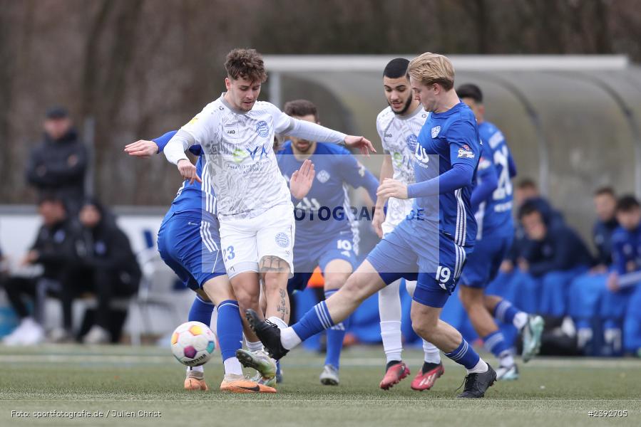 Sportanlage Am Schönbusch, Aschaffenburg, 03.02.2024, sport, action, BFV, Fussball, Februar 2024, Landesfreundschaftsspiele, FCB, SVA, FC Bayern Alzenau, SV Viktoria Aschaffenburg - Bild-ID: 2392705