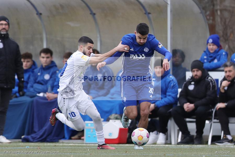 Sportanlage Am Schönbusch, Aschaffenburg, 03.02.2024, sport, action, BFV, Fussball, Februar 2024, Landesfreundschaftsspiele, FCB, SVA, FC Bayern Alzenau, SV Viktoria Aschaffenburg - Bild-ID: 2392709