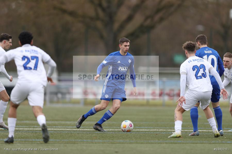 Sportanlage Am Schönbusch, Aschaffenburg, 03.02.2024, sport, action, BFV, Fussball, Februar 2024, Landesfreundschaftsspiele, FCB, SVA, FC Bayern Alzenau, SV Viktoria Aschaffenburg - Bild-ID: 2392717