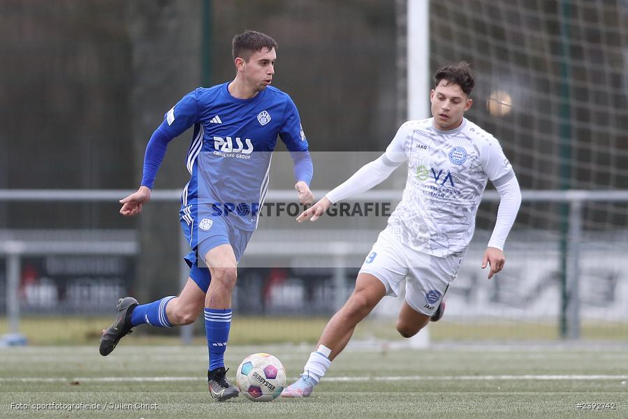 Sportanlage Am Schönbusch, Aschaffenburg, 03.02.2024, sport, action, BFV, Fussball, Februar 2024, Landesfreundschaftsspiele, FCB, SVA, FC Bayern Alzenau, SV Viktoria Aschaffenburg - Bild-ID: 2392742