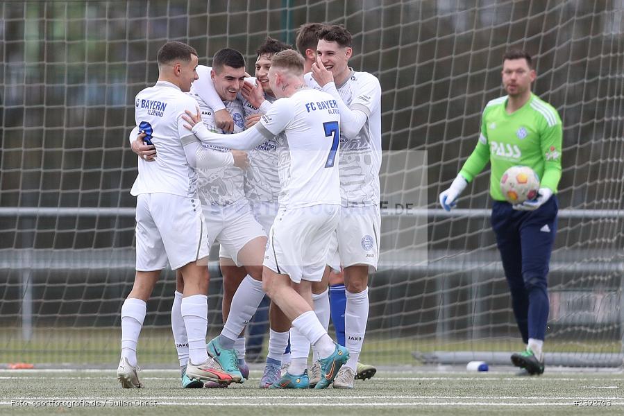 Team, Sportanlage Am Schönbusch, Aschaffenburg, 03.02.2024, sport, action, BFV, Fussball, Februar 2024, Landesfreundschaftsspiele, FCB, SVA, FC Bayern Alzenau, SV Viktoria Aschaffenburg - Bild-ID: 2392763
