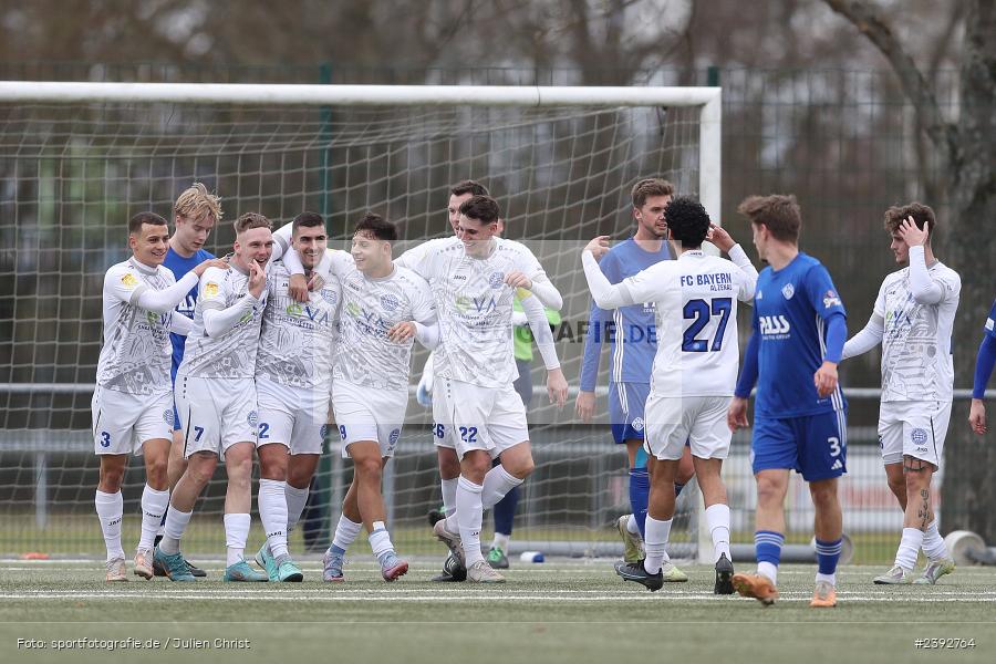 Team, Sportanlage Am Schönbusch, Aschaffenburg, 03.02.2024, sport, action, BFV, Fussball, Februar 2024, Landesfreundschaftsspiele, FCB, SVA, FC Bayern Alzenau, SV Viktoria Aschaffenburg - Bild-ID: 2392764