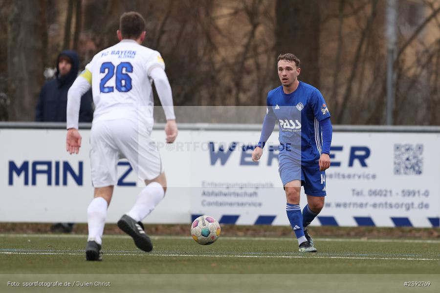 Sportanlage Am Schönbusch, Aschaffenburg, 03.02.2024, sport, action, BFV, Fussball, Februar 2024, Landesfreundschaftsspiele, FCB, SVA, FC Bayern Alzenau, SV Viktoria Aschaffenburg - Bild-ID: 2392769