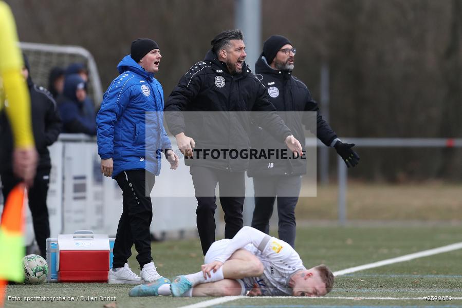Dennis Bochow, Sportanlage Am Schönbusch, Aschaffenburg, 03.02.2024, sport, action, BFV, Fussball, Februar 2024, Landesfreundschaftsspiele, FCB, SVA, FC Bayern Alzenau, SV Viktoria Aschaffenburg - Bild-ID: 2392839
