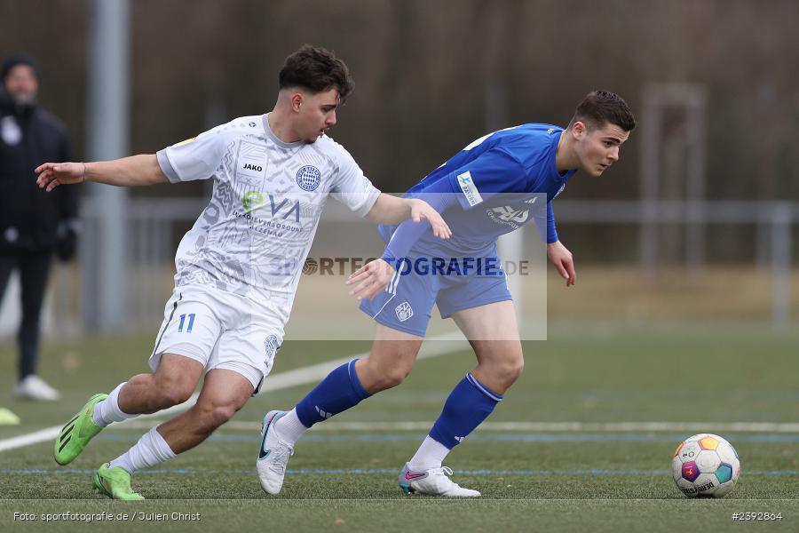 Sportanlage Am Schönbusch, Aschaffenburg, 03.02.2024, sport, action, BFV, Fussball, Februar 2024, Landesfreundschaftsspiele, FCB, SVA, FC Bayern Alzenau, SV Viktoria Aschaffenburg - Bild-ID: 2392864