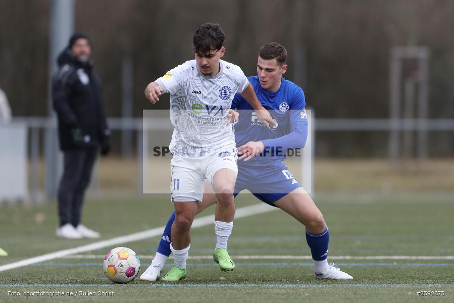 Sportanlage Am Schönbusch, Aschaffenburg, 03.02.2024, sport, action, BFV, Fussball, Februar 2024, Landesfreundschaftsspiele, FCB, SVA, FC Bayern Alzenau, SV Viktoria Aschaffenburg - Bild-ID: 2392873