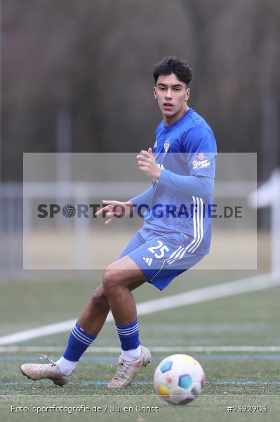 Sportanlage Am Schönbusch, Aschaffenburg, 03.02.2024, sport, action, BFV, Fussball, Februar 2024, Landesfreundschaftsspiele, FCB, SVA, FC Bayern Alzenau, SV Viktoria Aschaffenburg - Bild-ID: 2392903