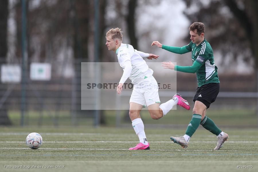 Sachs Stadion (Nebenplatz 7), Schweinfurt, 10.02.2024, sport, action, BFV, Fussball, Februar 2024, Regionalfreundschaftsspiele, SGF, FCS, SpVgg Greuther Fürth II, 1. FC Schweinfurt 1905 - Bild-ID: 2393810