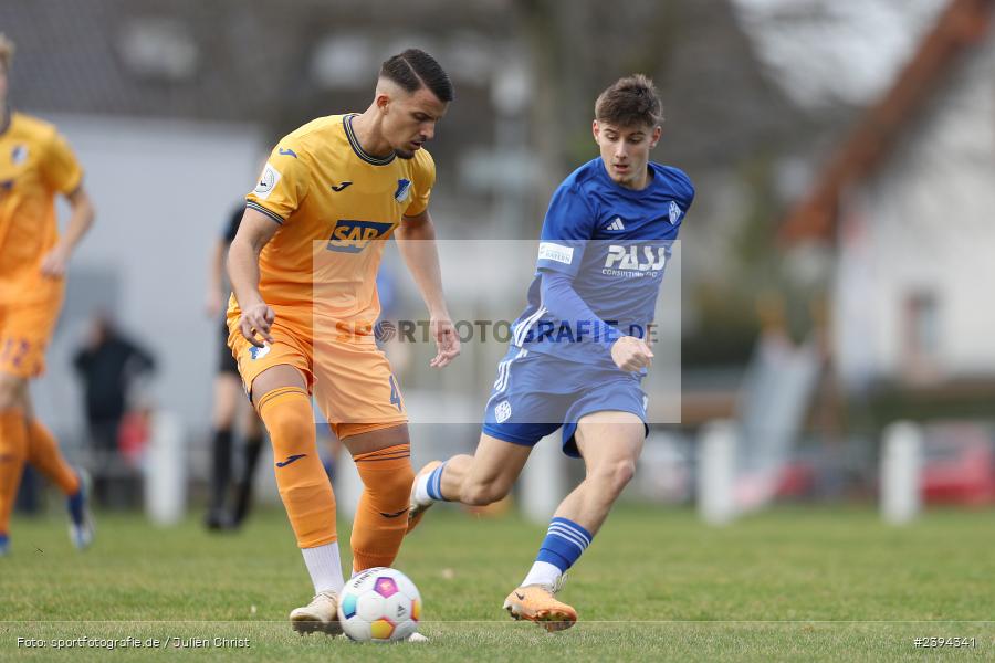 Sportgelände Langstadt, Babenhausen, 17.02.2024, sport, action, BFV, Fussball, Februar 2024, Regionalfreundschaftsspiele, Regionalliga Südwest, Regionalliga Bayern, TSG, SVA, TSG Hoffenheim U23, SV Viktoria Aschaffenburg - Bild-ID: 2394341 Sportgelände Langstadt, Babenhausen, 17.02.2024, sport, action, BFV, Fussball, Februar 2024, Regionalfreundschaftsspiele, Regionalliga Südwest, Regionalliga Bayern, TSG, SVA, TSG Hoffenheim U23, SV Viktoria Aschaffenburg - Bild-ID: 2394341