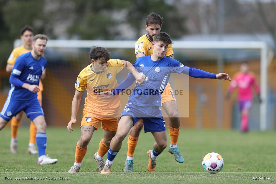 Sportgelände Langstadt, Babenhausen, 17.02.2024, sport, action, BFV, Fussball, Februar 2024, Regionalfreundschaftsspiele, Regionalliga Südwest, Regionalliga Bayern, TSG, SVA, TSG Hoffenheim U23, SV Viktoria Aschaffenburg - Bild-ID: 2394344 Sportgelände Langstadt, Babenhausen, 17.02.2024, sport, action, BFV, Fussball, Februar 2024, Regionalfreundschaftsspiele, Regionalliga Südwest, Regionalliga Bayern, TSG, SVA, TSG Hoffenheim U23, SV Viktoria Aschaffenburg - Bild-ID: 2394344