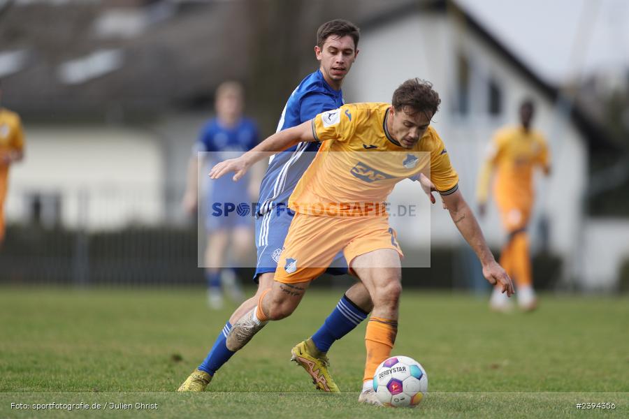 Sportgelände Langstadt, Babenhausen, 17.02.2024, sport, action, BFV, Fussball, Februar 2024, Regionalfreundschaftsspiele, Regionalliga Südwest, Regionalliga Bayern, TSG, SVA, TSG Hoffenheim U23, SV Viktoria Aschaffenburg - Bild-ID: 2394356