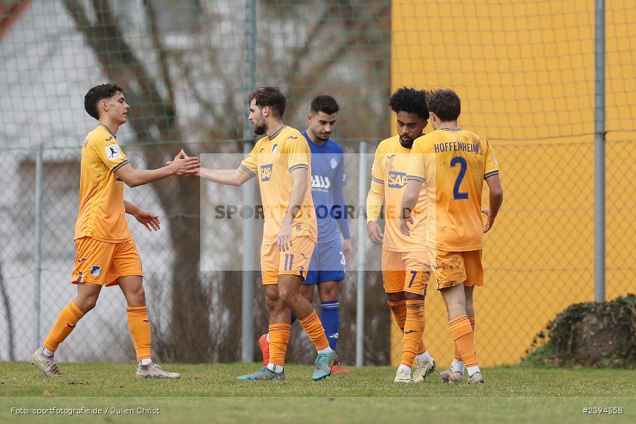Sportgelände Langstadt, Babenhausen, 17.02.2024, sport, action, BFV, Fussball, Februar 2024, Regionalfreundschaftsspiele, Regionalliga Südwest, Regionalliga Bayern, TSG, SVA, TSG Hoffenheim U23, SV Viktoria Aschaffenburg - Bild-ID: 2394358