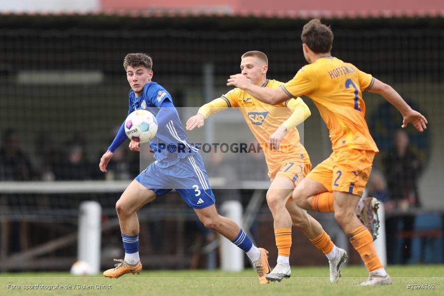 Sportgelände Langstadt, Babenhausen, 17.02.2024, sport, action, BFV, Fussball, Februar 2024, Regionalfreundschaftsspiele, Regionalliga Südwest, Regionalliga Bayern, TSG, SVA, TSG Hoffenheim U23, SV Viktoria Aschaffenburg - Bild-ID: 2394362