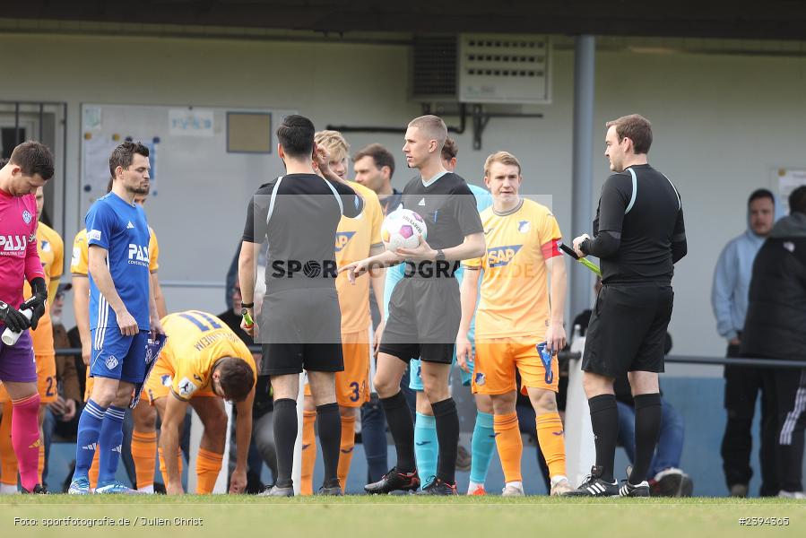Sportgelände Langstadt, Babenhausen, 17.02.2024, sport, action, BFV, Fussball, Februar 2024, Regionalfreundschaftsspiele, Regionalliga Südwest, Regionalliga Bayern, TSG, SVA, TSG Hoffenheim U23, SV Viktoria Aschaffenburg - Bild-ID: 2394365