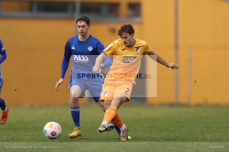 Sportgelände Langstadt, Babenhausen, 17.02.2024, sport, action, BFV, Fussball, Februar 2024, Regionalfreundschaftsspiele, Regionalliga Südwest, Regionalliga Bayern, TSG, SVA, TSG Hoffenheim U23, SV Viktoria Aschaffenburg - Bild-ID: 2394375 Sportgelände Langstadt, Babenhausen, 17.02.2024, sport, action, BFV, Fussball, Februar 2024, Regionalfreundschaftsspiele, Regionalliga Südwest, Regionalliga Bayern, TSG, SVA, TSG Hoffenheim U23, SV Viktoria Aschaffenburg - Bild-ID: 2394375