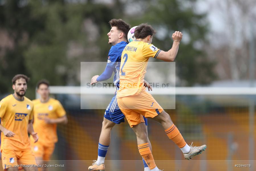 Sportgelände Langstadt, Babenhausen, 17.02.2024, sport, action, BFV, Fussball, Februar 2024, Regionalfreundschaftsspiele, Regionalliga Südwest, Regionalliga Bayern, TSG, SVA, TSG Hoffenheim U23, SV Viktoria Aschaffenburg - Bild-ID: 2394378 Sportgelände Langstadt, Babenhausen, 17.02.2024, sport, action, BFV, Fussball, Februar 2024, Regionalfreundschaftsspiele, Regionalliga Südwest, Regionalliga Bayern, TSG, SVA, TSG Hoffenheim U23, SV Viktoria Aschaffenburg - Bild-ID: 2394378
