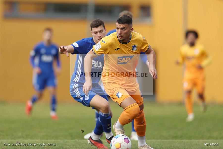 Sportgelände Langstadt, Babenhausen, 17.02.2024, sport, action, BFV, Fussball, Februar 2024, Regionalfreundschaftsspiele, Regionalliga Südwest, Regionalliga Bayern, TSG, SVA, TSG Hoffenheim U23, SV Viktoria Aschaffenburg - Bild-ID: 2394383 Sportgelände Langstadt, Babenhausen, 17.02.2024, sport, action, BFV, Fussball, Februar 2024, Regionalfreundschaftsspiele, Regionalliga Südwest, Regionalliga Bayern, TSG, SVA, TSG Hoffenheim U23, SV Viktoria Aschaffenburg - Bild-ID: 2394383