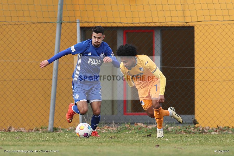 Sportgelände Langstadt, Babenhausen, 17.02.2024, sport, action, BFV, Fussball, Februar 2024, Regionalfreundschaftsspiele, Regionalliga Südwest, Regionalliga Bayern, TSG, SVA, TSG Hoffenheim U23, SV Viktoria Aschaffenburg - Bild-ID: 2394389