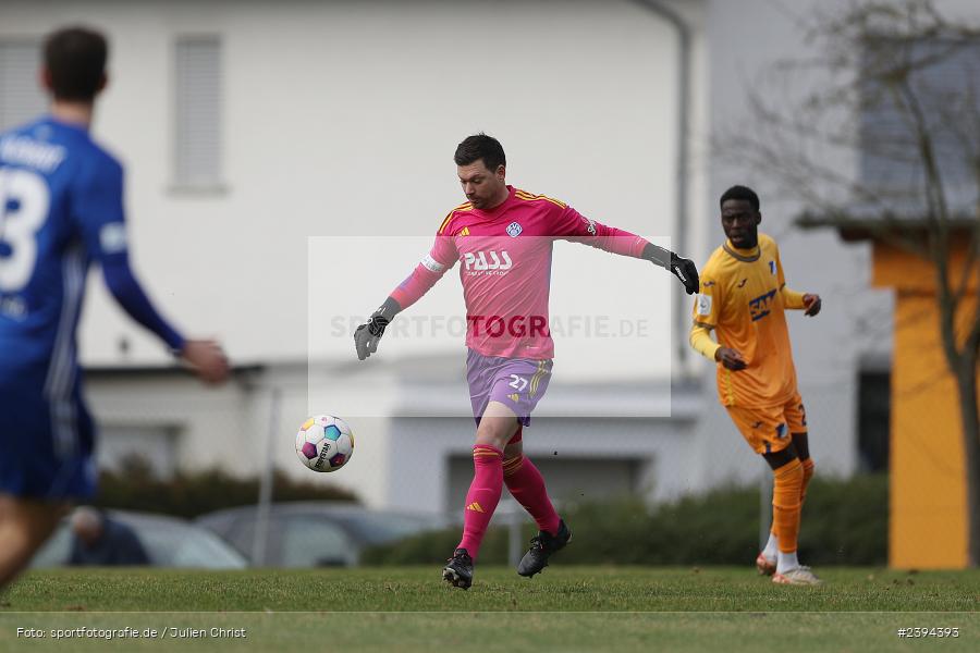 Sportgelände Langstadt, Babenhausen, 17.02.2024, sport, action, BFV, Fussball, Februar 2024, Regionalfreundschaftsspiele, Regionalliga Südwest, Regionalliga Bayern, TSG, SVA, TSG Hoffenheim U23, SV Viktoria Aschaffenburg - Bild-ID: 2394393