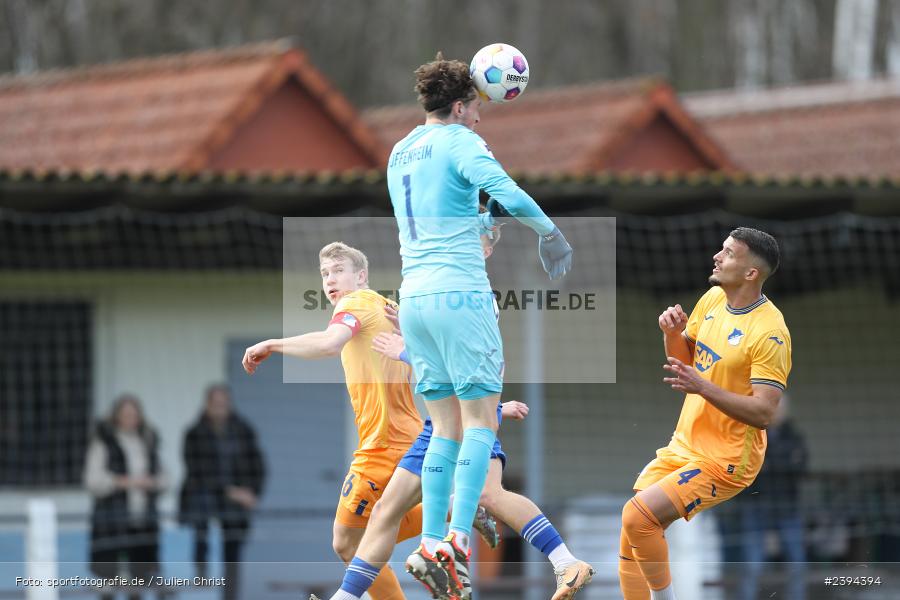 Sportgelände Langstadt, Babenhausen, 17.02.2024, sport, action, BFV, Fussball, Februar 2024, Regionalfreundschaftsspiele, Regionalliga Südwest, Regionalliga Bayern, TSG, SVA, TSG Hoffenheim U23, SV Viktoria Aschaffenburg - Bild-ID: 2394394 Sportgelände Langstadt, Babenhausen, 17.02.2024, sport, action, BFV, Fussball, Februar 2024, Regionalfreundschaftsspiele, Regionalliga Südwest, Regionalliga Bayern, TSG, SVA, TSG Hoffenheim U23, SV Viktoria Aschaffenburg - Bild-ID: 2394394