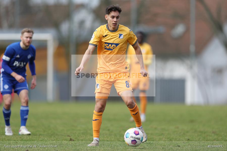 Sportgelände Langstadt, Babenhausen, 17.02.2024, sport, action, BFV, Fussball, Februar 2024, Regionalfreundschaftsspiele, Regionalliga Südwest, Regionalliga Bayern, TSG, SVA, TSG Hoffenheim U23, SV Viktoria Aschaffenburg - Bild-ID: 2394399