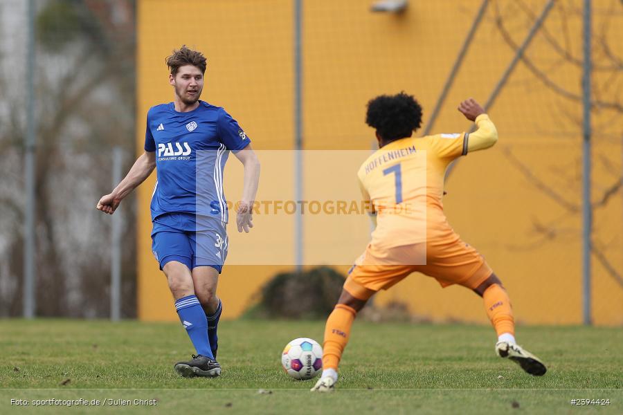 Sportgelände Langstadt, Babenhausen, 17.02.2024, sport, action, BFV, Fussball, Februar 2024, Regionalfreundschaftsspiele, Regionalliga Südwest, Regionalliga Bayern, TSG, SVA, TSG Hoffenheim U23, SV Viktoria Aschaffenburg - Bild-ID: 2394424 Sportgelände Langstadt, Babenhausen, 17.02.2024, sport, action, BFV, Fussball, Februar 2024, Regionalfreundschaftsspiele, Regionalliga Südwest, Regionalliga Bayern, TSG, SVA, TSG Hoffenheim U23, SV Viktoria Aschaffenburg - Bild-ID: 2394424
