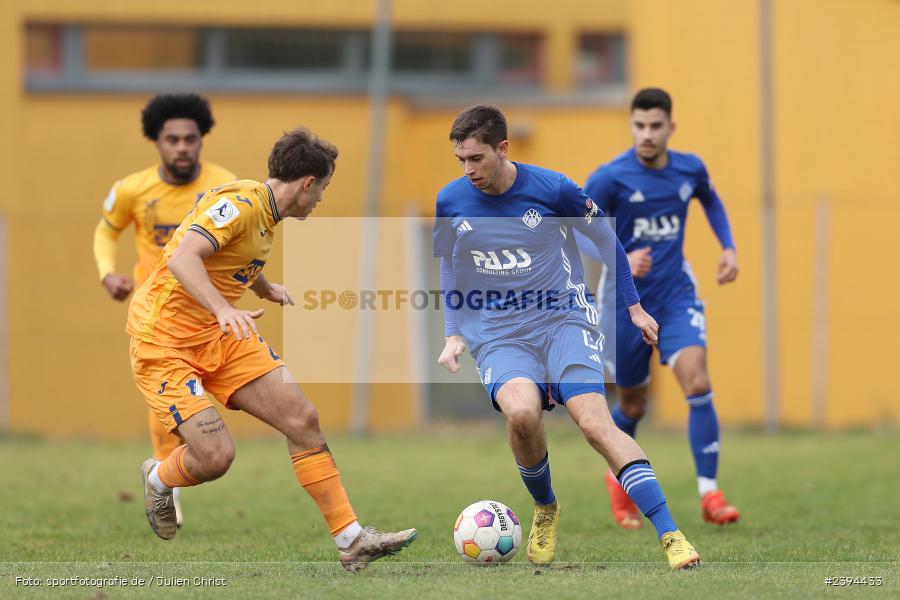 Sportgelände Langstadt, Babenhausen, 17.02.2024, sport, action, BFV, Fussball, Februar 2024, Regionalfreundschaftsspiele, Regionalliga Südwest, Regionalliga Bayern, TSG, SVA, TSG Hoffenheim U23, SV Viktoria Aschaffenburg - Bild-ID: 2394433