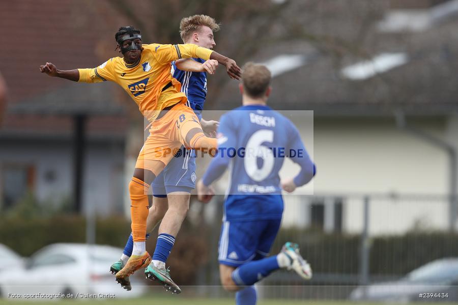 Sportgelände Langstadt, Babenhausen, 17.02.2024, sport, action, BFV, Fussball, Februar 2024, Regionalfreundschaftsspiele, Regionalliga Südwest, Regionalliga Bayern, TSG, SVA, TSG Hoffenheim U23, SV Viktoria Aschaffenburg - Bild-ID: 2394434 Sportgelände Langstadt, Babenhausen, 17.02.2024, sport, action, BFV, Fussball, Februar 2024, Regionalfreundschaftsspiele, Regionalliga Südwest, Regionalliga Bayern, TSG, SVA, TSG Hoffenheim U23, SV Viktoria Aschaffenburg - Bild-ID: 2394434