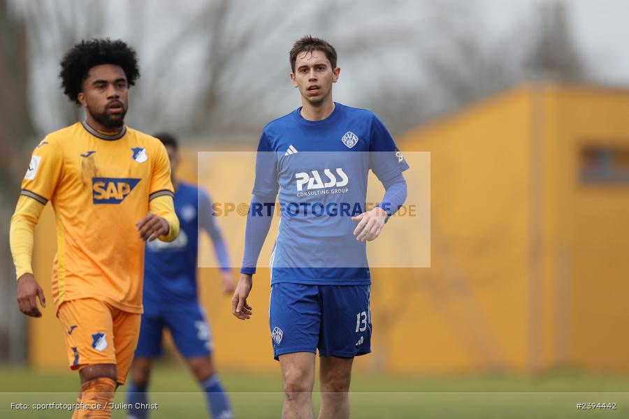 Sportgelände Langstadt, Babenhausen, 17.02.2024, sport, action, BFV, Fussball, Februar 2024, Regionalfreundschaftsspiele, Regionalliga Südwest, Regionalliga Bayern, TSG, SVA, TSG Hoffenheim U23, SV Viktoria Aschaffenburg - Bild-ID: 2394442 Sportgelände Langstadt, Babenhausen, 17.02.2024, sport, action, BFV, Fussball, Februar 2024, Regionalfreundschaftsspiele, Regionalliga Südwest, Regionalliga Bayern, TSG, SVA, TSG Hoffenheim U23, SV Viktoria Aschaffenburg - Bild-ID: 2394442