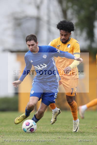 Sportgelände Langstadt, Babenhausen, 17.02.2024, sport, action, BFV, Fussball, Februar 2024, Regionalfreundschaftsspiele, Regionalliga Südwest, Regionalliga Bayern, TSG, SVA, TSG Hoffenheim U23, SV Viktoria Aschaffenburg - Bild-ID: 2394452 Sportgelände Langstadt, Babenhausen, 17.02.2024, sport, action, BFV, Fussball, Februar 2024, Regionalfreundschaftsspiele, Regionalliga Südwest, Regionalliga Bayern, TSG, SVA, TSG Hoffenheim U23, SV Viktoria Aschaffenburg - Bild-ID: 2394452