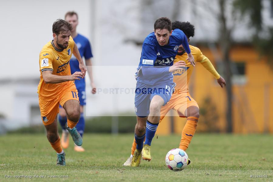 Sportgelände Langstadt, Babenhausen, 17.02.2024, sport, action, BFV, Fussball, Februar 2024, Regionalfreundschaftsspiele, Regionalliga Südwest, Regionalliga Bayern, TSG, SVA, TSG Hoffenheim U23, SV Viktoria Aschaffenburg - Bild-ID: 2394453