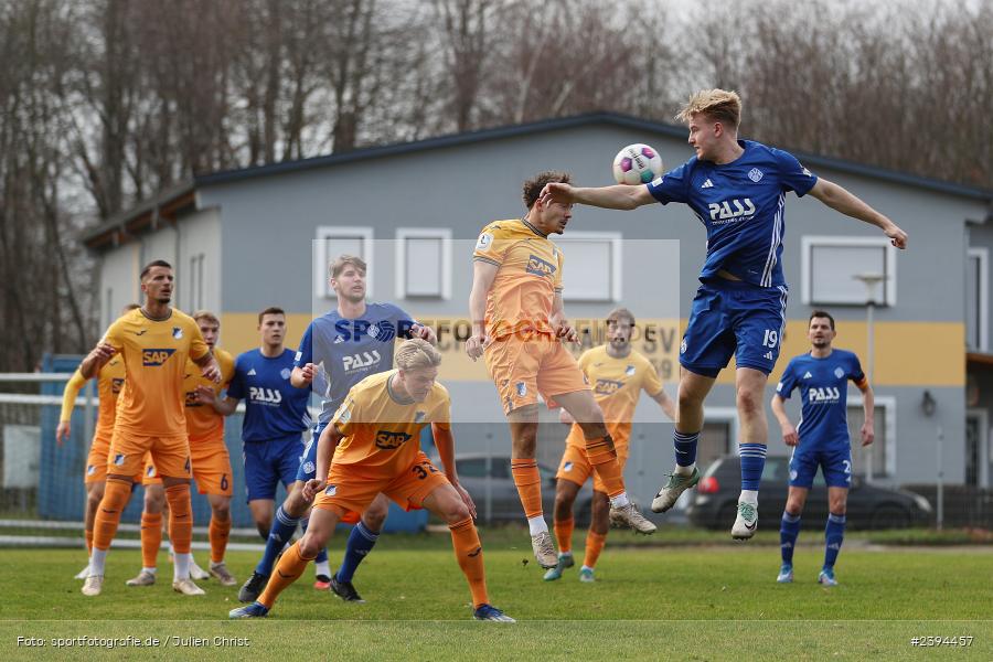 Sportgelände Langstadt, Babenhausen, 17.02.2024, sport, action, BFV, Fussball, Februar 2024, Regionalfreundschaftsspiele, Regionalliga Südwest, Regionalliga Bayern, TSG, SVA, TSG Hoffenheim U23, SV Viktoria Aschaffenburg - Bild-ID: 2394457