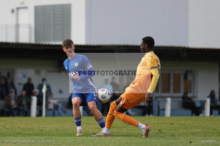 Sportgelände Langstadt, Babenhausen, 17.02.2024, sport, action, BFV, Fussball, Februar 2024, Regionalfreundschaftsspiele, Regionalliga Südwest, Regionalliga Bayern, TSG, SVA, TSG Hoffenheim U23, SV Viktoria Aschaffenburg - Bild-ID: 2394459