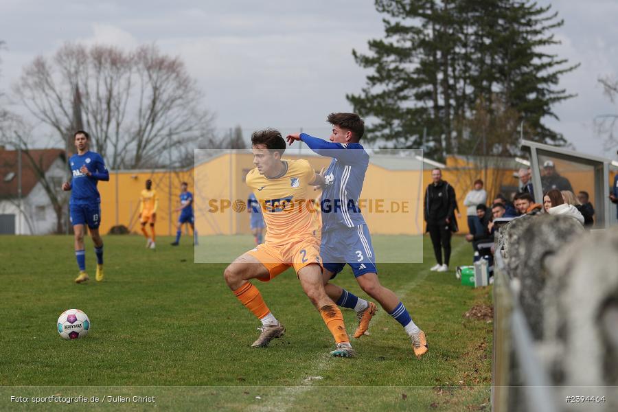 Sportgelände Langstadt, Babenhausen, 17.02.2024, sport, action, BFV, Fussball, Februar 2024, Regionalfreundschaftsspiele, Regionalliga Südwest, Regionalliga Bayern, TSG, SVA, TSG Hoffenheim U23, SV Viktoria Aschaffenburg - Bild-ID: 2394464