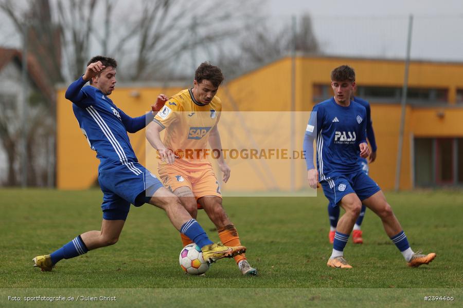 Sportgelände Langstadt, Babenhausen, 17.02.2024, sport, action, BFV, Fussball, Februar 2024, Regionalfreundschaftsspiele, Regionalliga Südwest, Regionalliga Bayern, TSG, SVA, TSG Hoffenheim U23, SV Viktoria Aschaffenburg - Bild-ID: 2394466