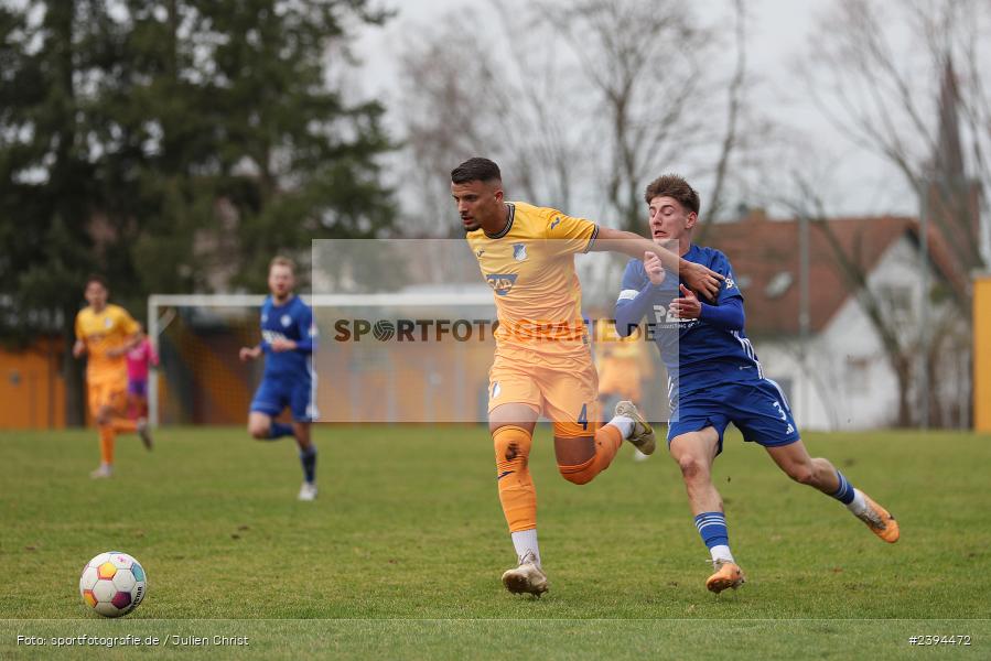 Sportgelände Langstadt, Babenhausen, 17.02.2024, sport, action, BFV, Fussball, Februar 2024, Regionalfreundschaftsspiele, Regionalliga Südwest, Regionalliga Bayern, TSG, SVA, TSG Hoffenheim U23, SV Viktoria Aschaffenburg - Bild-ID: 2394472 Sportgelände Langstadt, Babenhausen, 17.02.2024, sport, action, BFV, Fussball, Februar 2024, Regionalfreundschaftsspiele, Regionalliga Südwest, Regionalliga Bayern, TSG, SVA, TSG Hoffenheim U23, SV Viktoria Aschaffenburg - Bild-ID: 2394472