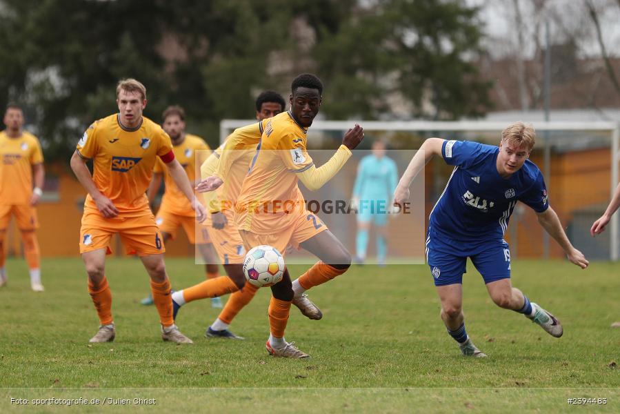 Sportgelände Langstadt, Babenhausen, 17.02.2024, sport, action, BFV, Fussball, Februar 2024, Regionalfreundschaftsspiele, Regionalliga Südwest, Regionalliga Bayern, TSG, SVA, TSG Hoffenheim U23, SV Viktoria Aschaffenburg - Bild-ID: 2394483 Sportgelände Langstadt, Babenhausen, 17.02.2024, sport, action, BFV, Fussball, Februar 2024, Regionalfreundschaftsspiele, Regionalliga Südwest, Regionalliga Bayern, TSG, SVA, TSG Hoffenheim U23, SV Viktoria Aschaffenburg - Bild-ID: 2394483