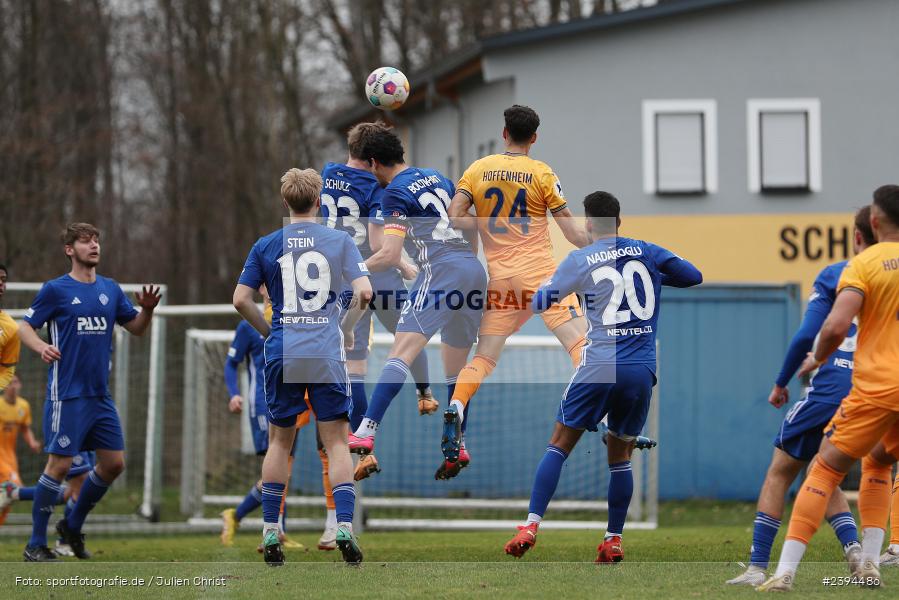 Sportgelände Langstadt, Babenhausen, 17.02.2024, sport, action, BFV, Fussball, Februar 2024, Regionalfreundschaftsspiele, Regionalliga Südwest, Regionalliga Bayern, TSG, SVA, TSG Hoffenheim U23, SV Viktoria Aschaffenburg - Bild-ID: 2394486 Sportgelände Langstadt, Babenhausen, 17.02.2024, sport, action, BFV, Fussball, Februar 2024, Regionalfreundschaftsspiele, Regionalliga Südwest, Regionalliga Bayern, TSG, SVA, TSG Hoffenheim U23, SV Viktoria Aschaffenburg - Bild-ID: 2394486