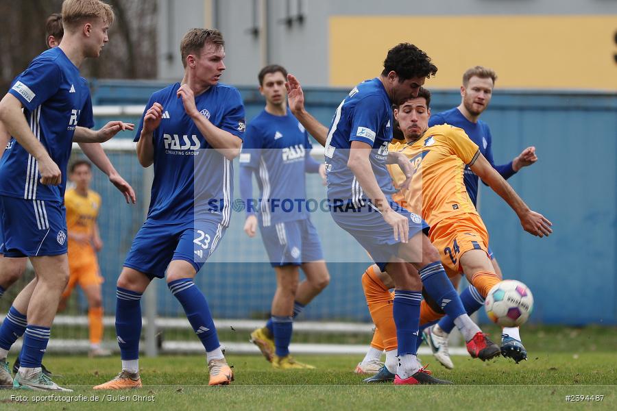 Sportgelände Langstadt, Babenhausen, 17.02.2024, sport, action, BFV, Fussball, Februar 2024, Regionalfreundschaftsspiele, Regionalliga Südwest, Regionalliga Bayern, TSG, SVA, TSG Hoffenheim U23, SV Viktoria Aschaffenburg - Bild-ID: 2394487