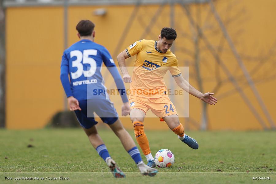 Sportgelände Langstadt, Babenhausen, 17.02.2024, sport, action, BFV, Fussball, Februar 2024, Regionalfreundschaftsspiele, Regionalliga Südwest, Regionalliga Bayern, TSG, SVA, TSG Hoffenheim U23, SV Viktoria Aschaffenburg - Bild-ID: 2394498