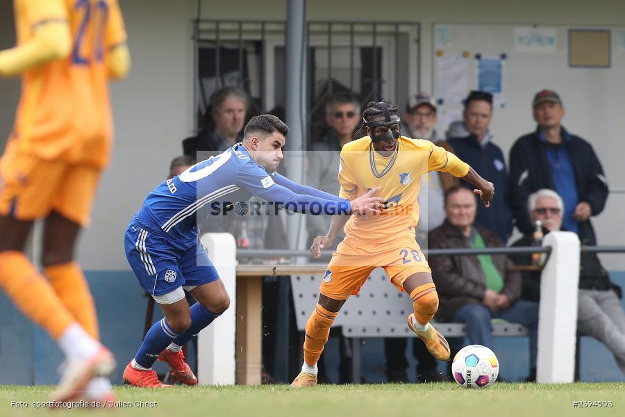 Sportgelände Langstadt, Babenhausen, 17.02.2024, sport, action, BFV, Fussball, Februar 2024, Regionalfreundschaftsspiele, Regionalliga Südwest, Regionalliga Bayern, TSG, SVA, TSG Hoffenheim U23, SV Viktoria Aschaffenburg - Bild-ID: 2394503