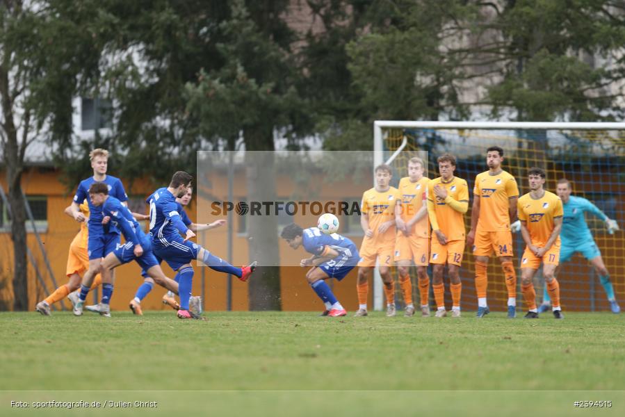Sportgelände Langstadt, Babenhausen, 17.02.2024, sport, action, BFV, Fussball, Februar 2024, Regionalfreundschaftsspiele, Regionalliga Südwest, Regionalliga Bayern, TSG, SVA, TSG Hoffenheim U23, SV Viktoria Aschaffenburg - Bild-ID: 2394515