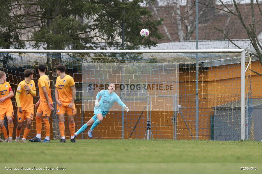 Sportgelände Langstadt, Babenhausen, 17.02.2024, sport, action, BFV, Fussball, Februar 2024, Regionalfreundschaftsspiele, Regionalliga Südwest, Regionalliga Bayern, TSG, SVA, TSG Hoffenheim U23, SV Viktoria Aschaffenburg - Bild-ID: 2394516